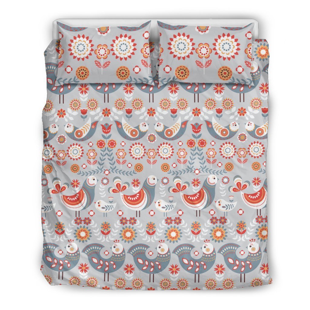 Swedish Nordic Design Print Duvet Cover Bedding Set