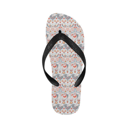 Swedish Nordic Design Print Flip Flops-JTAMIGO.COM