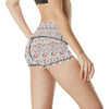 Swedish Nordic Design Print High Waisted Spandex Shorts-JTAMIGO.COM