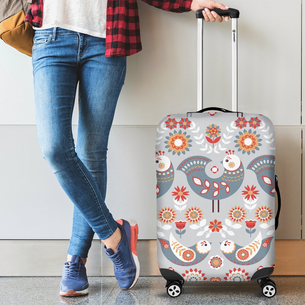 Swedish Nordic Design Print Luggage Cover Protector