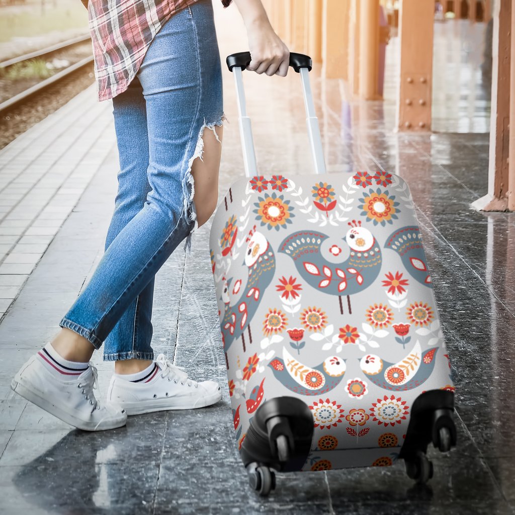 Swedish Nordic Design Print Luggage Cover Protector