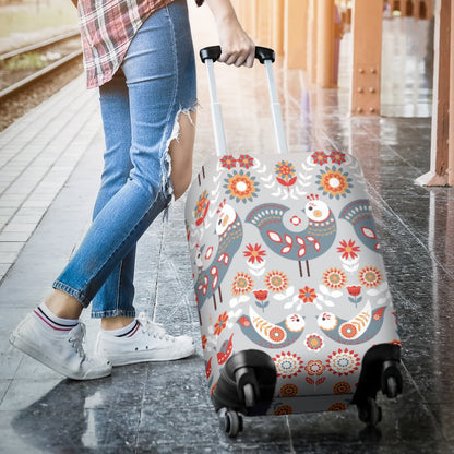 Swedish Nordic Design Print Luggage Cover Protector