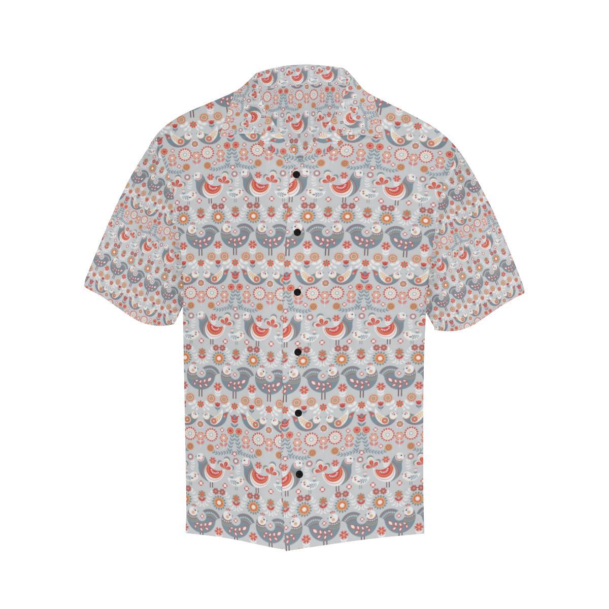 Swedish Nordic Design Print Men Aloha Hawaiian Shirt