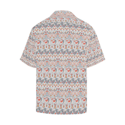 Swedish Nordic Design Print Men Aloha Hawaiian Shirt
