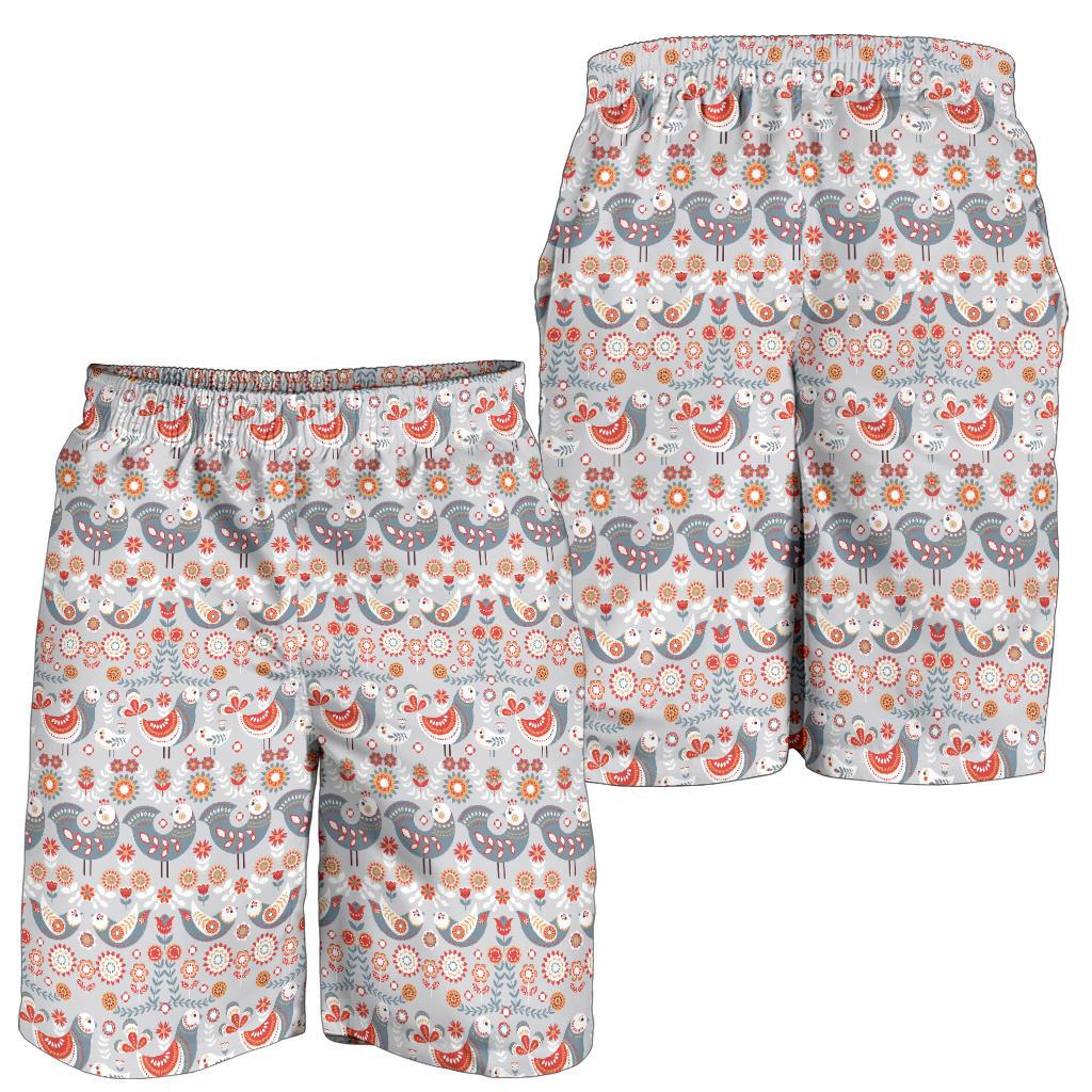 Swedish Nordic Design Print Mens Shorts-JTAMIGO.COM