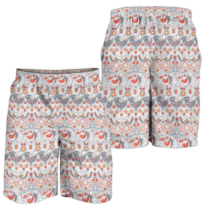 Swedish Nordic Design Print Mens Shorts-JTAMIGO.COM