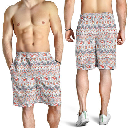 Swedish Nordic Design Print Mens Shorts-JTAMIGO.COM