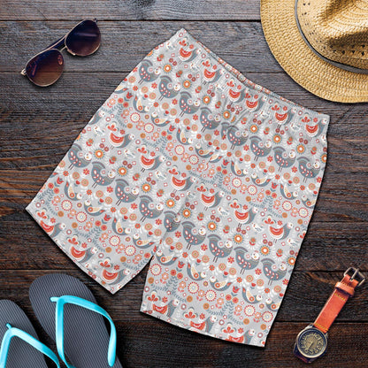 Swedish Nordic Design Print Mens Shorts-JTAMIGO.COM