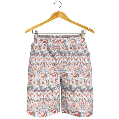 Swedish Nordic Design Print Mens Shorts-JTAMIGO.COM