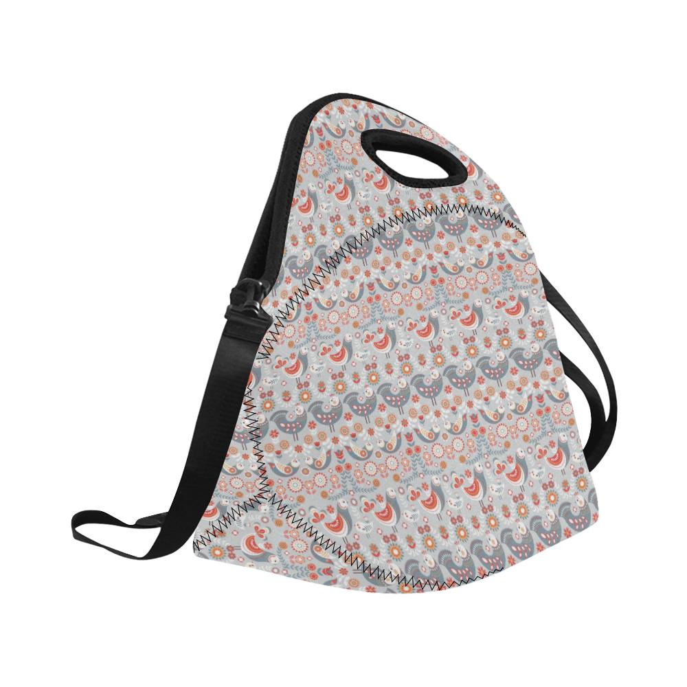 Swedish Nordic Design Print Neoprene Lunch Bag (Model 1669)(Large)-JTAMIGO.COM