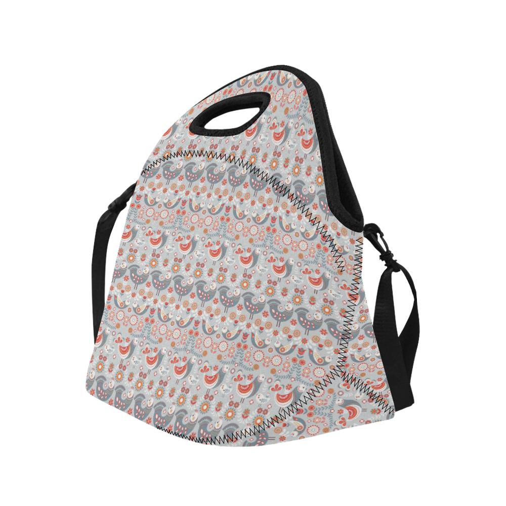 Swedish Nordic Design Print Neoprene Lunch Bag (Model 1669)(Large)-JTAMIGO.COM