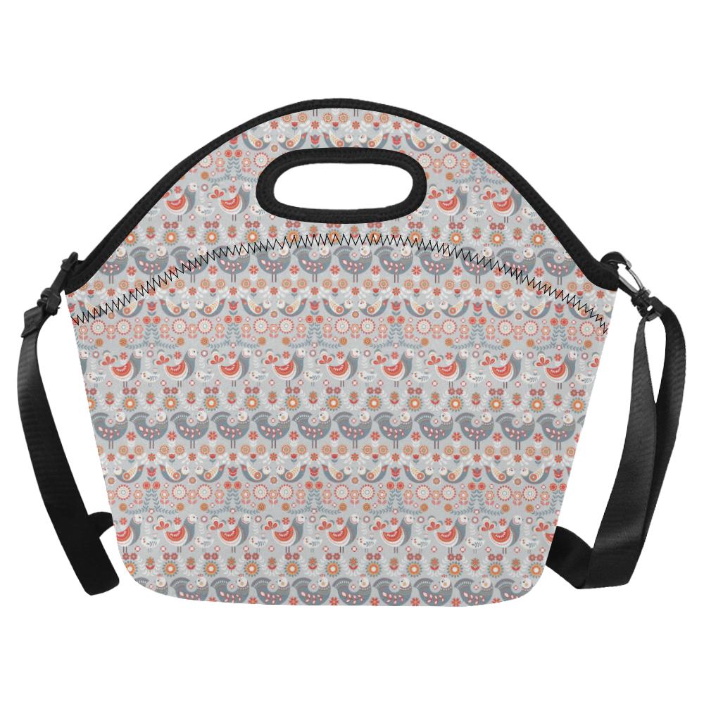 Swedish Nordic Design Print Neoprene Lunch Bag (Model 1669)(Large)-JTAMIGO.COM