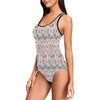 Swedish Nordic Design Print One Piece Swimsuit-JTAMIGO.COM