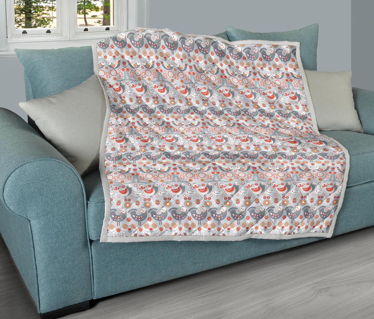 Swedish Nordic Design Print Premium Quilt-JTAMIGO.COM