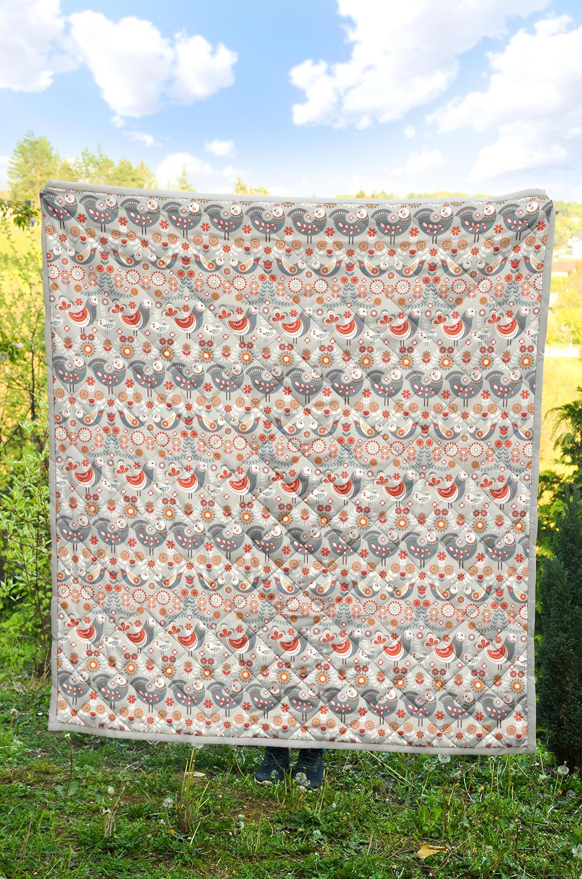 Swedish Nordic Design Print Premium Quilt-JTAMIGO.COM