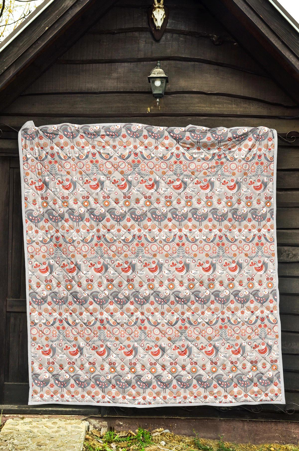 Swedish Nordic Design Print Premium Quilt-JTAMIGO.COM