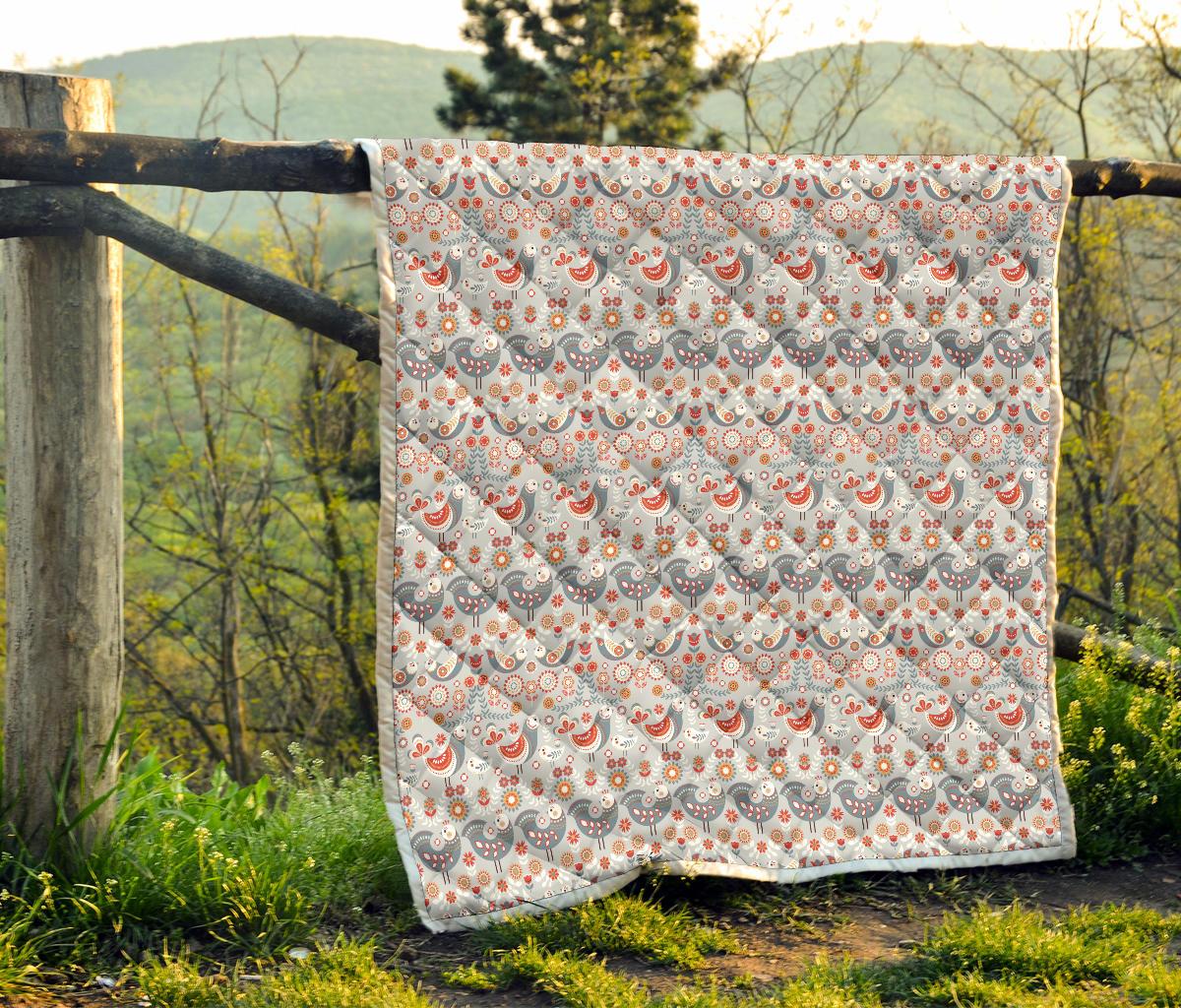 Swedish Nordic Design Print Premium Quilt-JTAMIGO.COM