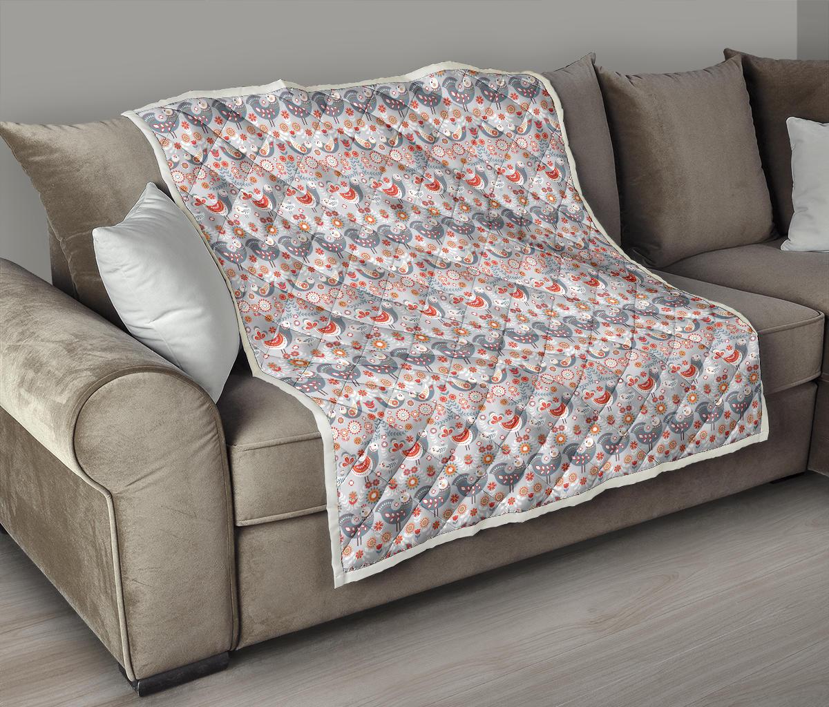 Swedish Nordic Design Print Premium Quilt-JTAMIGO.COM