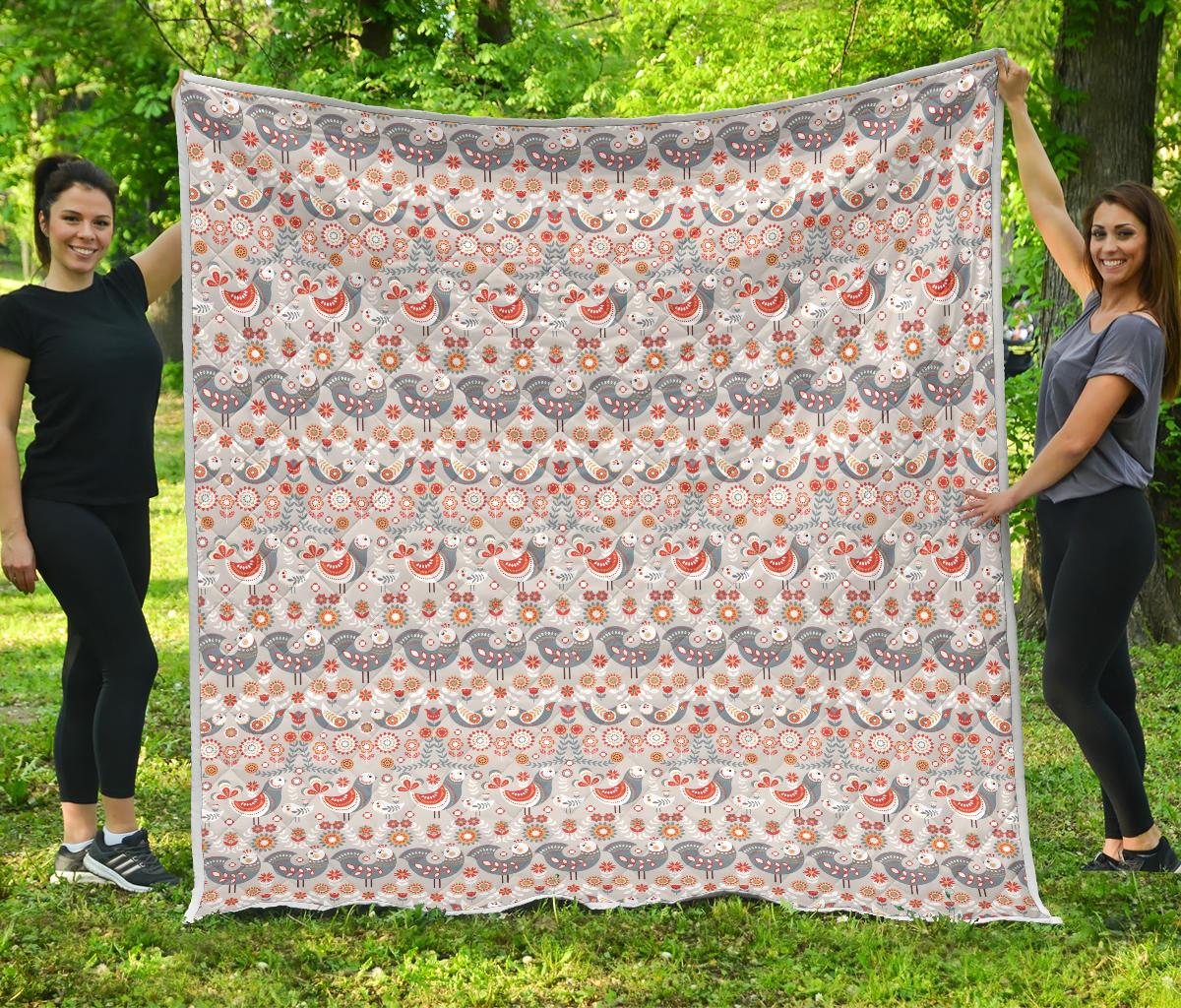 Swedish Nordic Design Print Premium Quilt-JTAMIGO.COM
