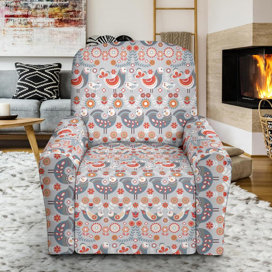 Swedish Nordic Design Print Single Sofa Slipcover -JTAMIGO.COM