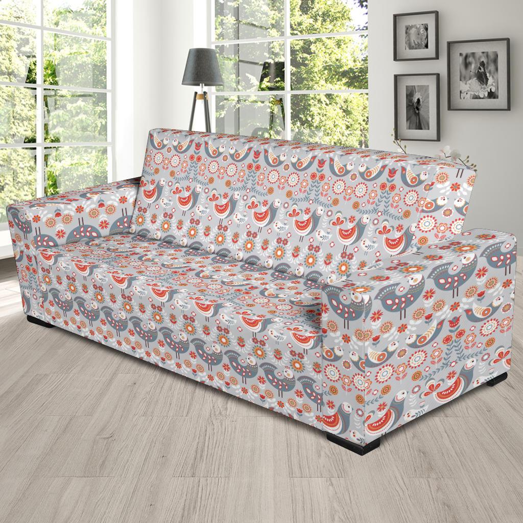Swedish Nordic Design Print Sofa Slipcover-JTAMIGO.COM