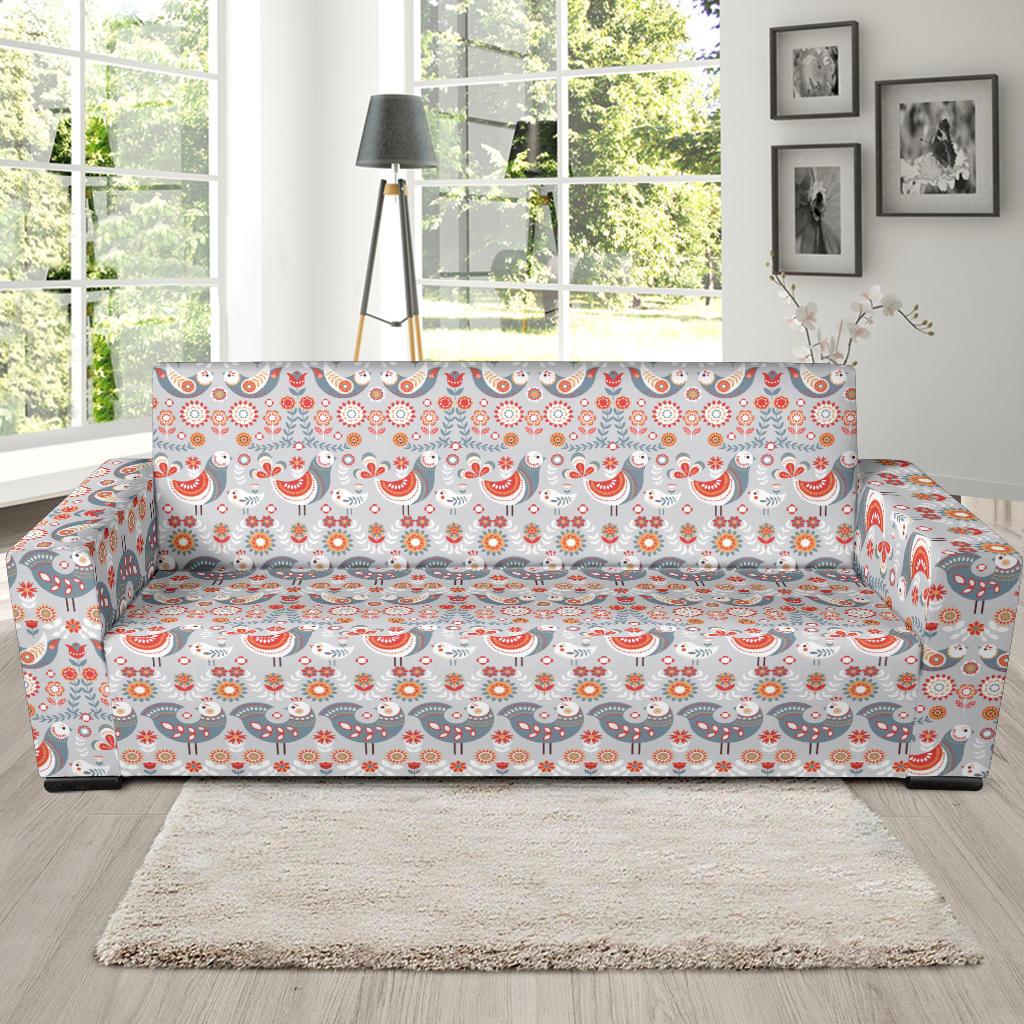 Swedish Nordic Design Print Sofa Slipcover-JTAMIGO.COM