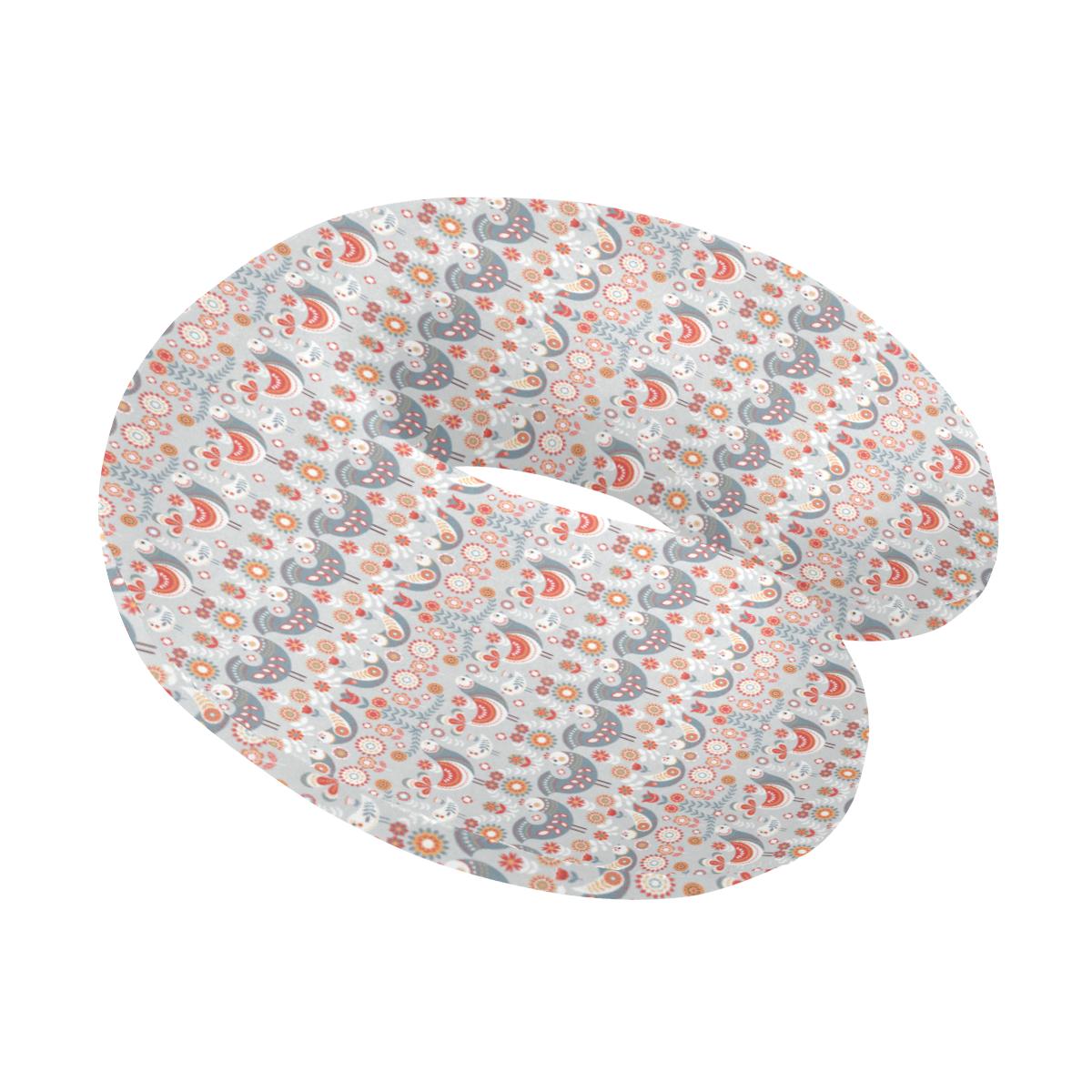 Swedish Nordic Design Print U-Shaped Travel Neck Pillow-JTAMIGO.COM