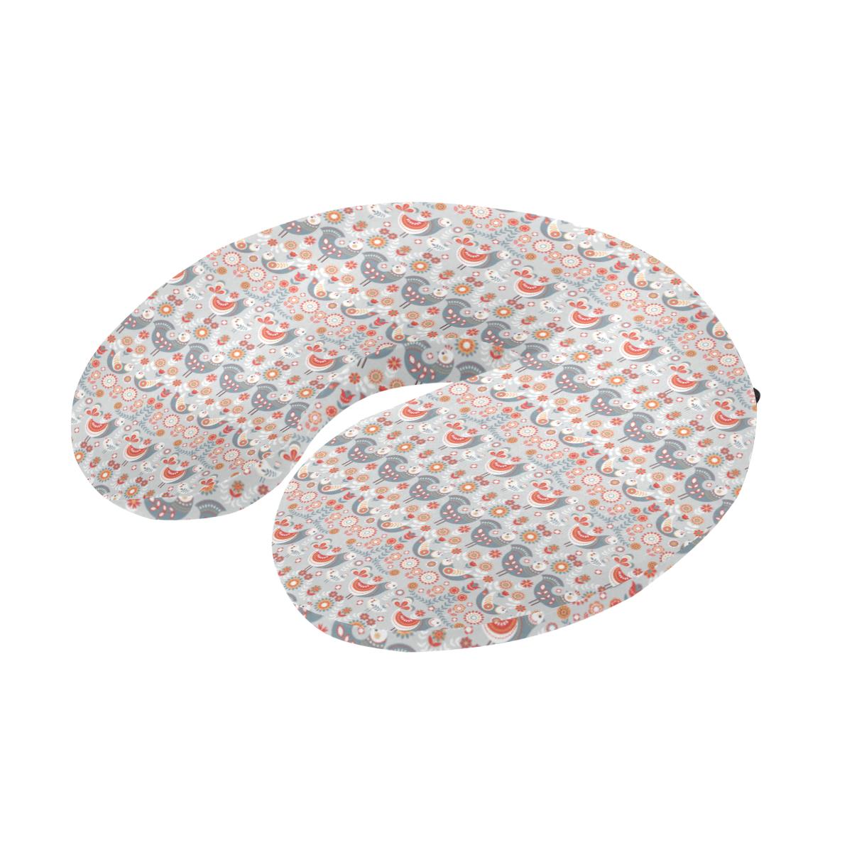 Swedish Nordic Design Print U-Shaped Travel Neck Pillow-JTAMIGO.COM
