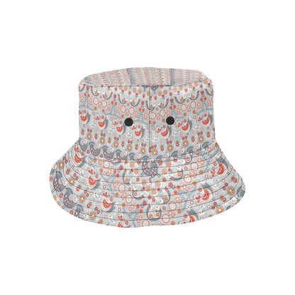 Swedish Nordic Design Print Unisex Bucket Hat