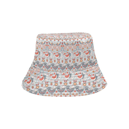 Swedish Nordic Design Print Unisex Bucket Hat