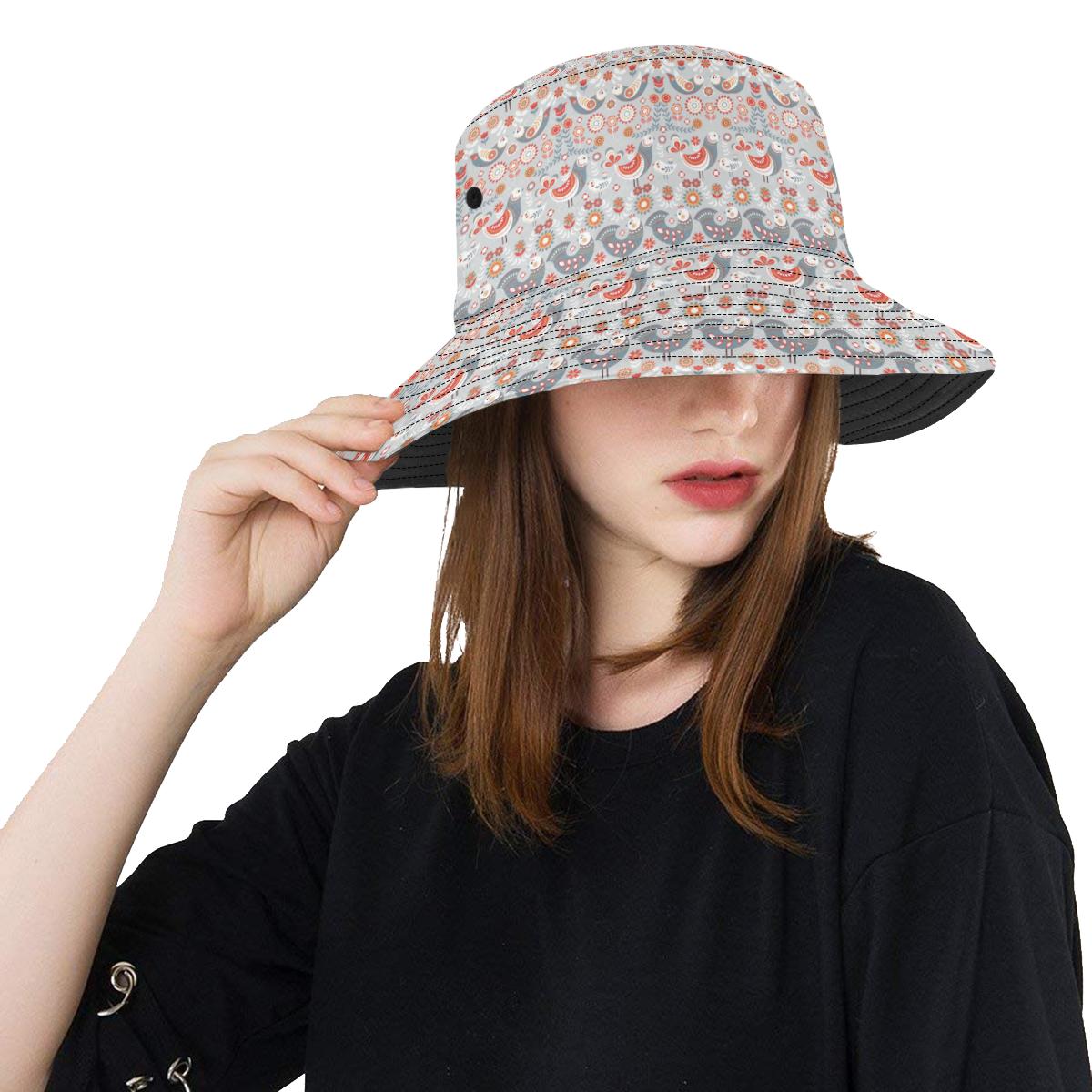 Swedish Nordic Design Print Unisex Bucket Hat