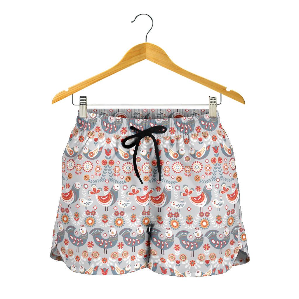 Swedish Nordic Design Print Women Shorts-JTAMIGO.COM