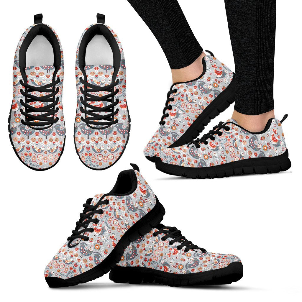 Swedish Nordic Design Print Women Sneakers Shoes