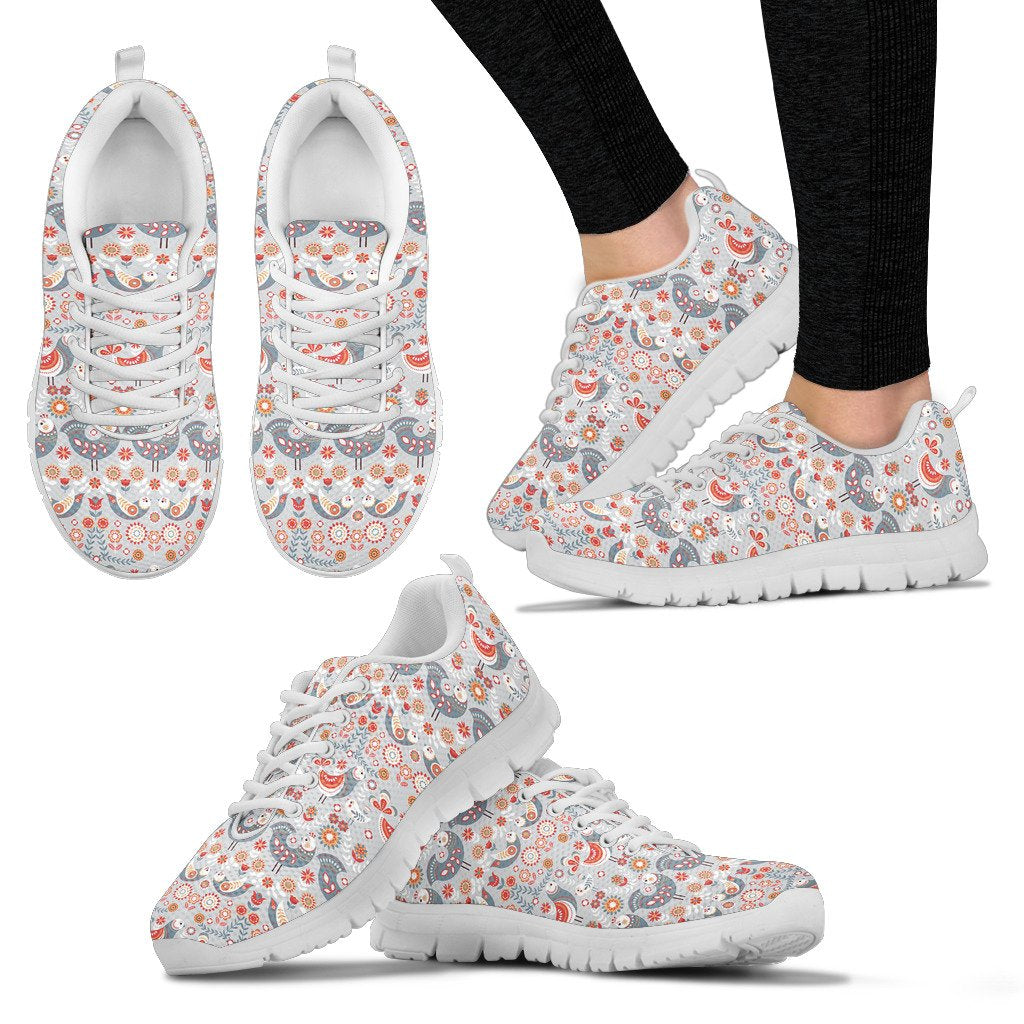 Swedish Nordic Design Print Women Sneakers Shoes