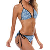 Swedish Print Pattern Bikini Swimsuit-JTAMIGO.COM