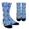 Swedish Print Pattern Crew Socks