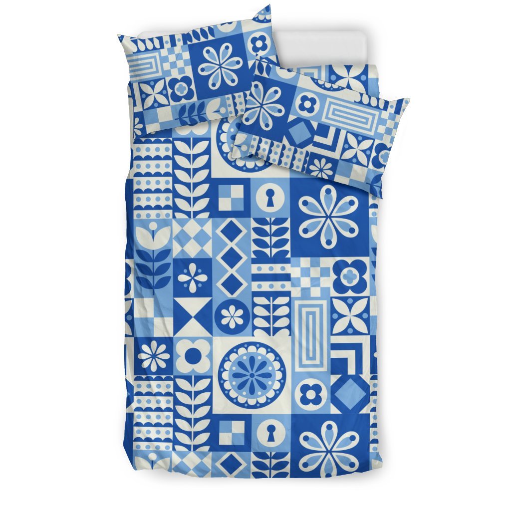 Swedish Print Pattern Duvet Cover Bedding Set