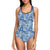 Swedish Print Pattern One Piece Swimsuit-JTAMIGO.COM