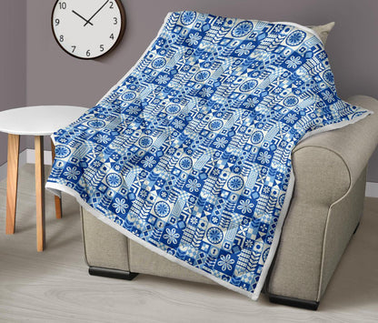 Swedish Print Pattern Premium Quilt-JTAMIGO.COM