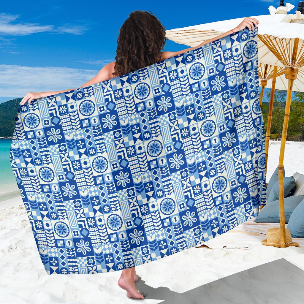 Swedish Print Pattern Sarong Pareo Wrap