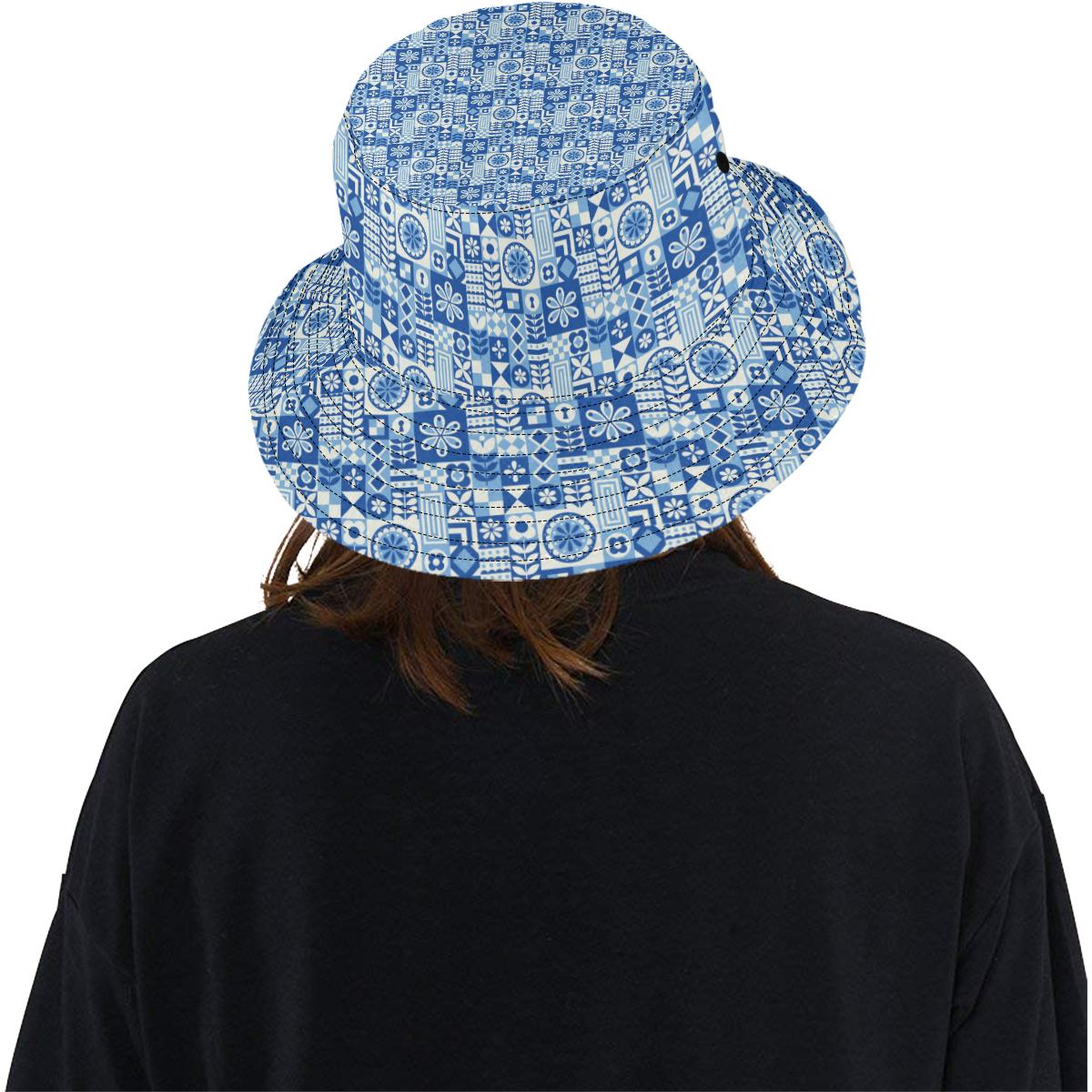 Swedish Print Pattern Unisex Bucket Hat