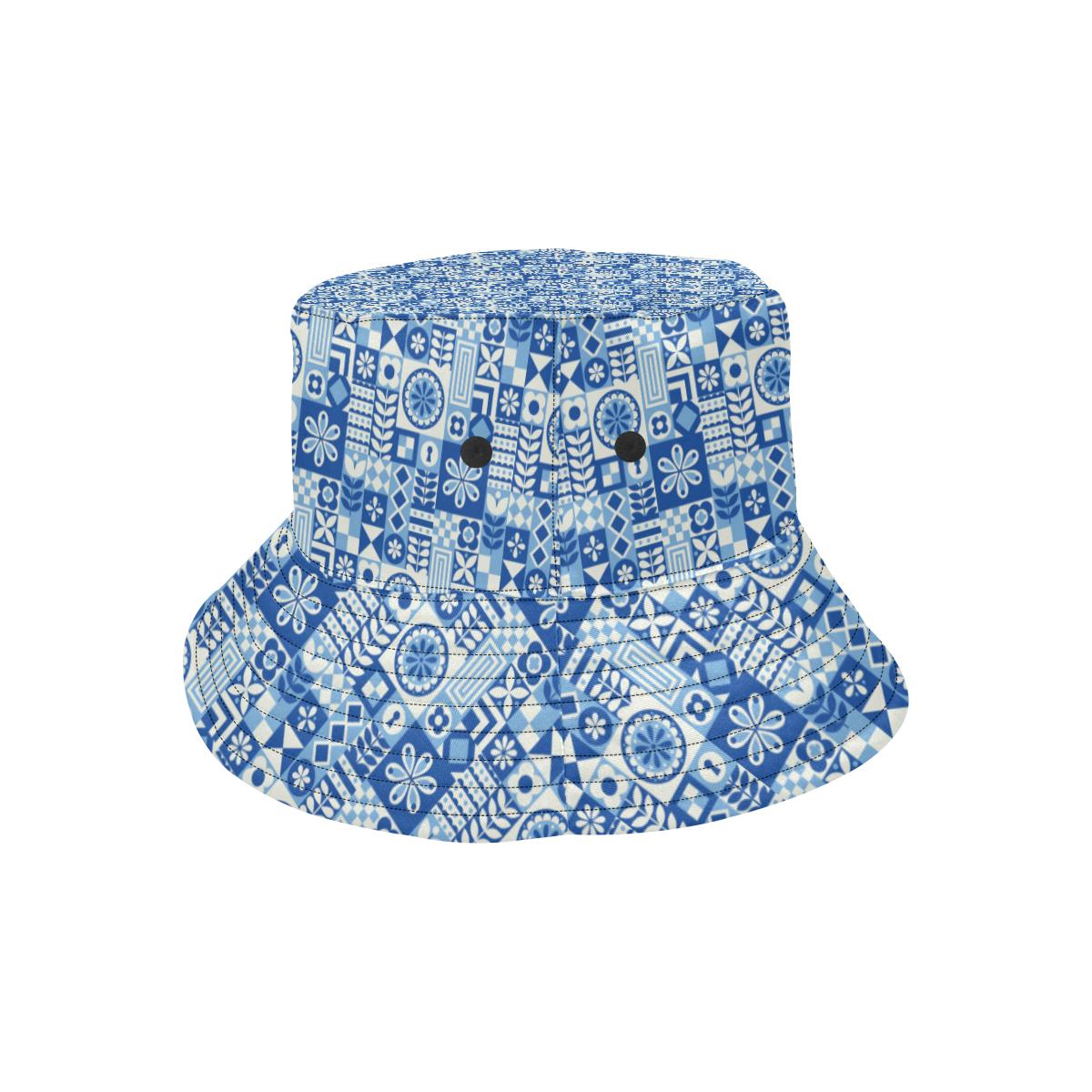 Swedish Print Pattern Unisex Bucket Hat