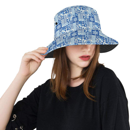 Swedish Print Pattern Unisex Bucket Hat