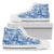 Swedish Print Pattern Women High Top Shoes