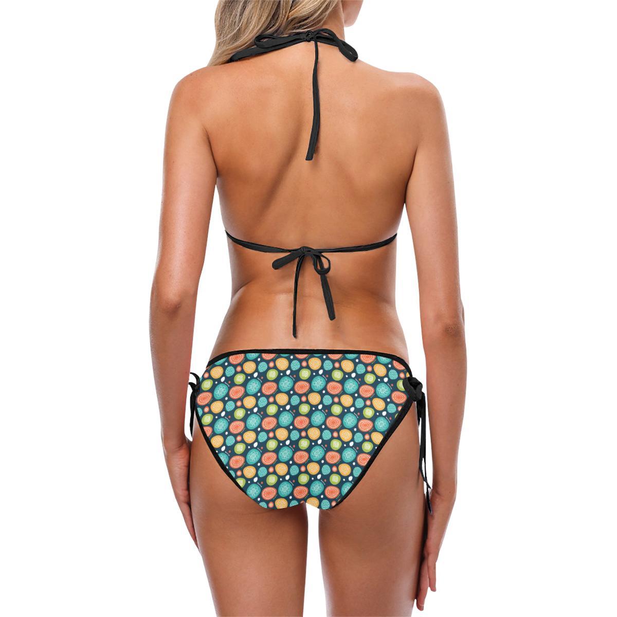 Swedish Themed Design Bikini Swimsuit-JTAMIGO.COM