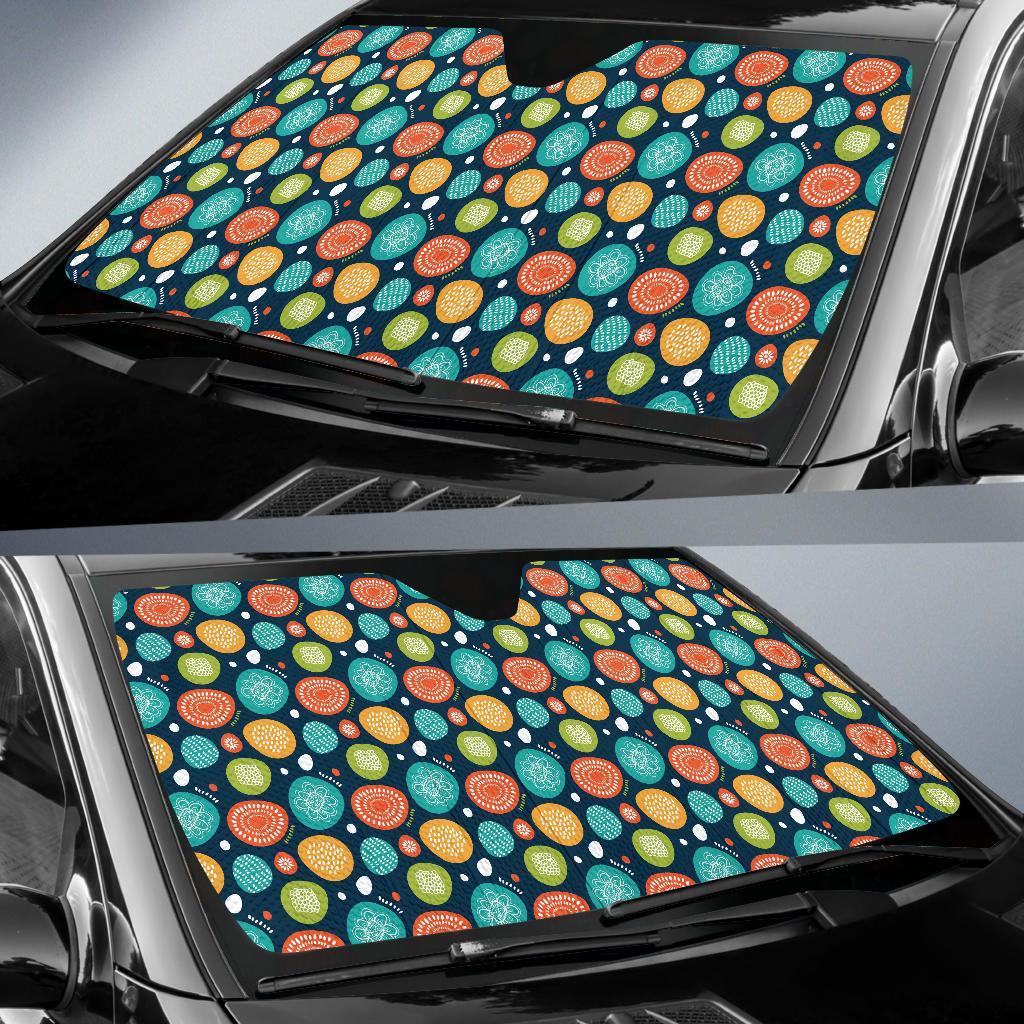 Swedish Themed Design Car Sun Shade For Windshield