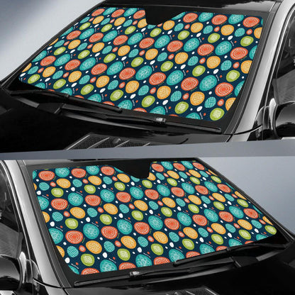 Swedish Themed Design Car Sun Shade For Windshield