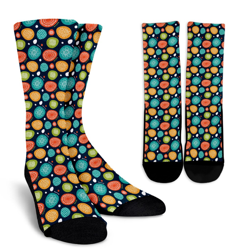 Swedish Themed Design Crew Socks