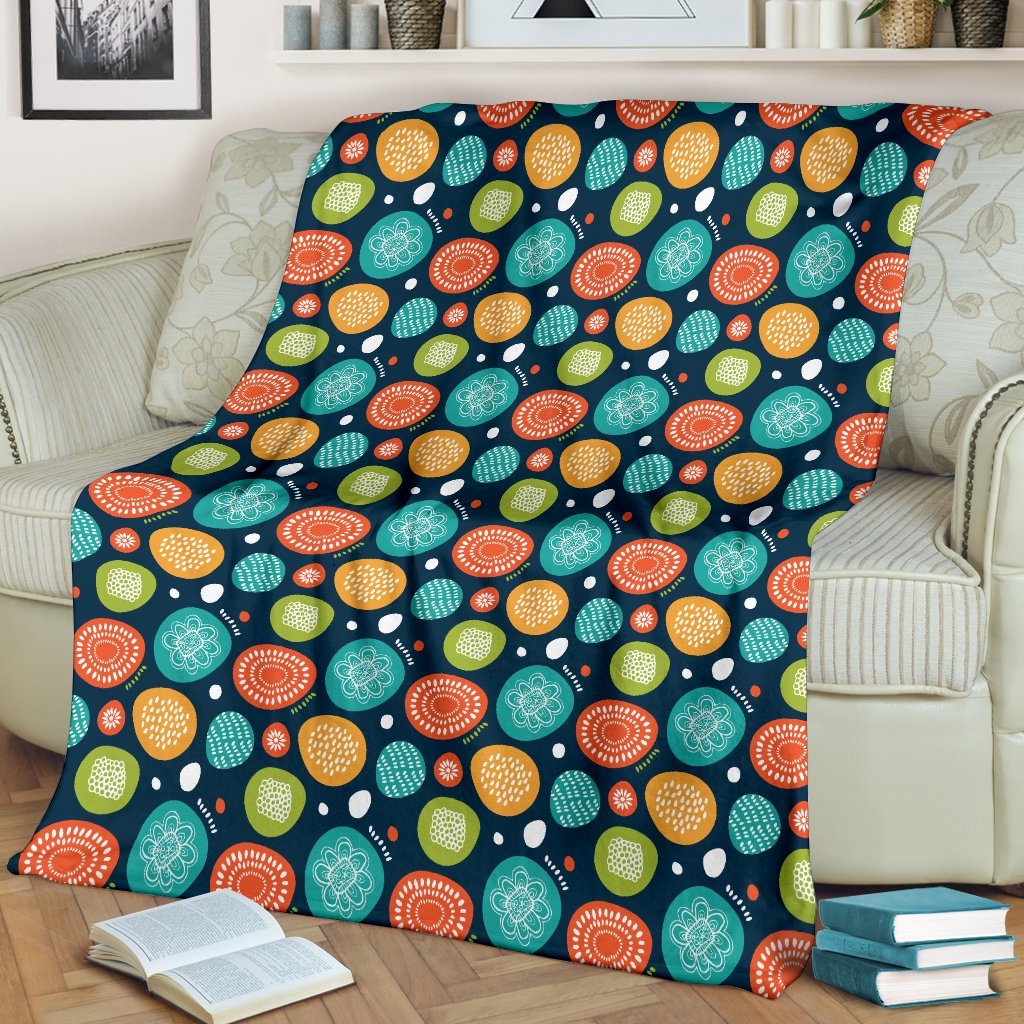 Swedish Themed Design Fleece Blanket