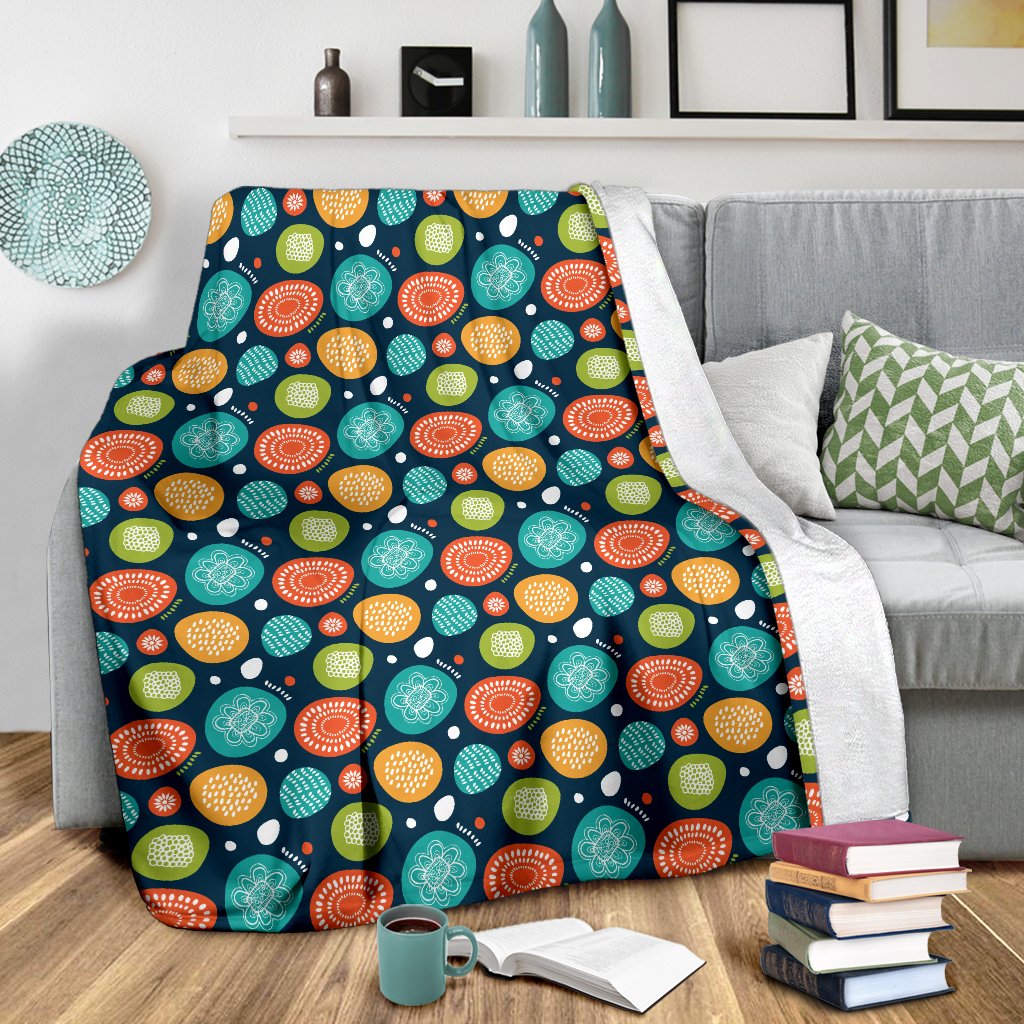 Swedish Themed Design Fleece Blanket